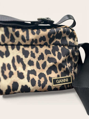 GANNI Leopard Print Festival Bag