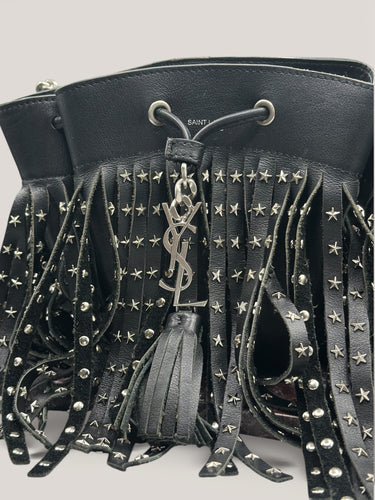 Saint Laurent Emmanuelle Fringe Bucket Bag