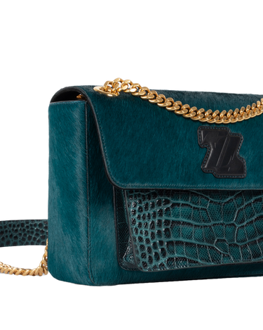 The Aïda Sea Green Croco
